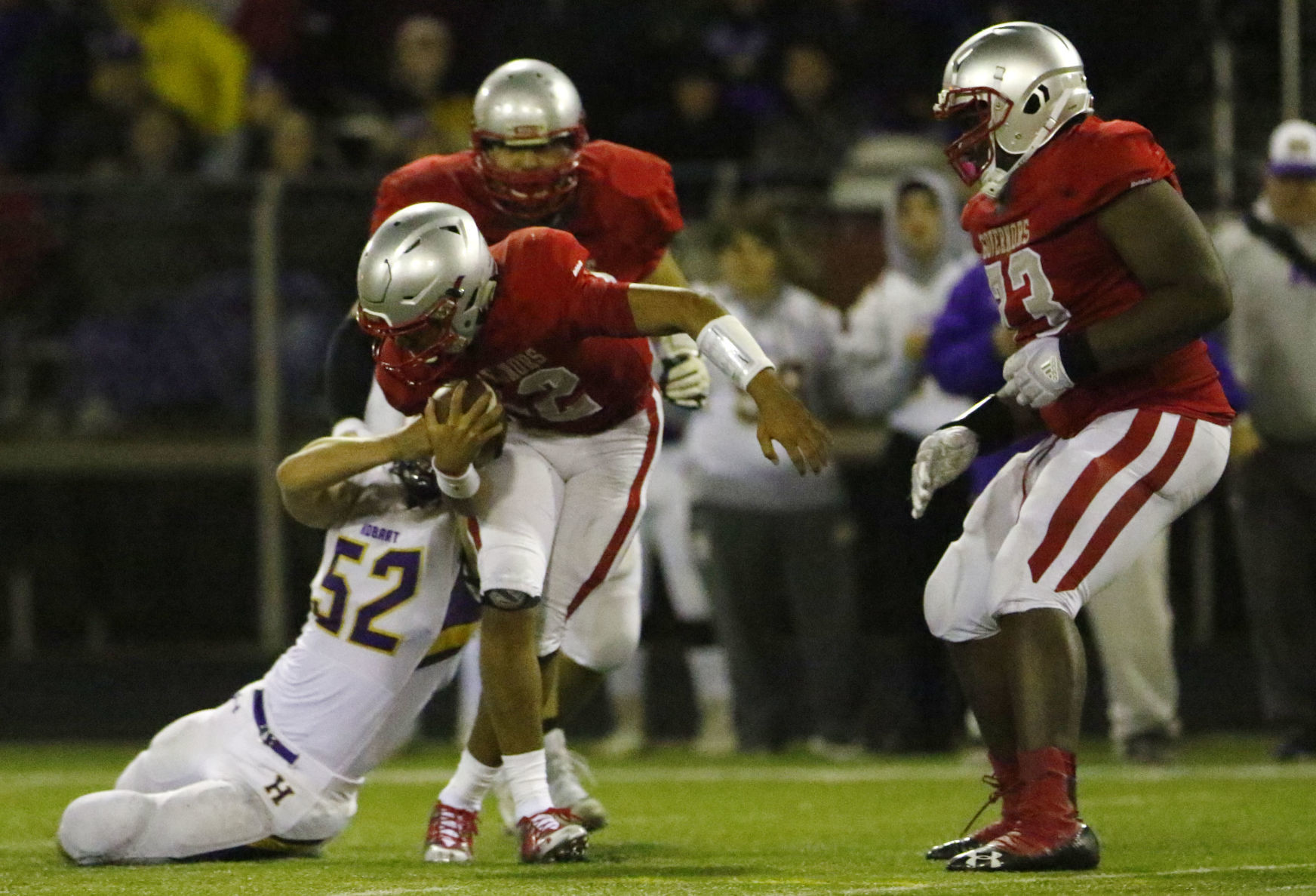 Gallery: 4A football sectional first round: Hobart vs. Morton